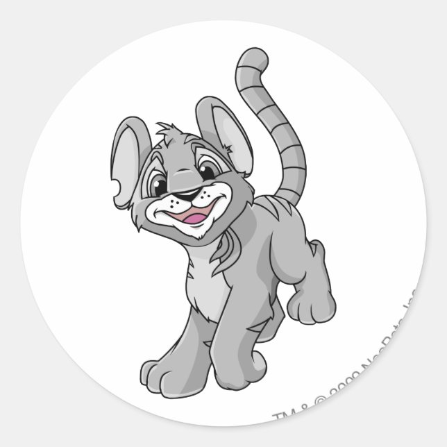 Sticker Rond Kougra Silver (Devant)