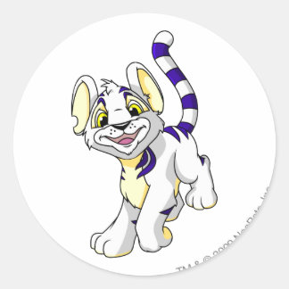 Sticker Rond Kougra White