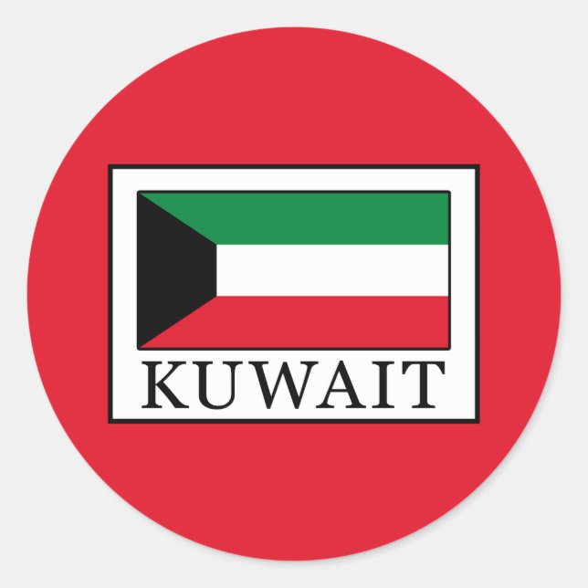 Sticker Rond Koweït (Devant)