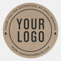 Sticker Rond Kraft Merci Pour Aider Ma Petite Entreprise