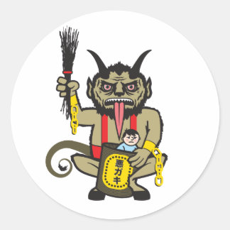 Sticker Rond Krampus
