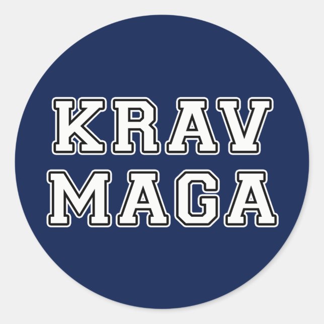 Sticker Rond Krav Maga (Devant)
