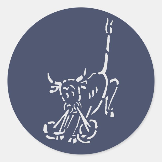 Sticker Rond Kriegsmarine 7e U-boat Flotilla Emblem (Devant)