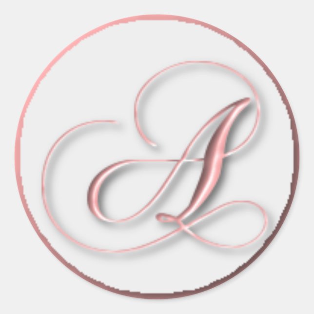 Sticker Rond KRW - A - Sceau monogramme (Devant)