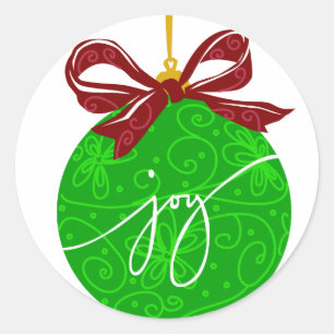 Sticker Rond KRW Joy Ornement de Noël