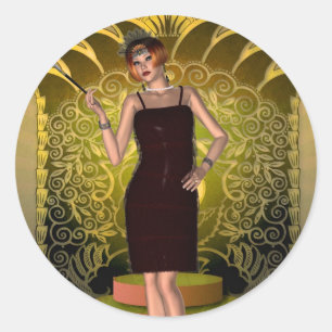 Sticker Rond KRW mettant sur l'aileron de Ritz Deco II