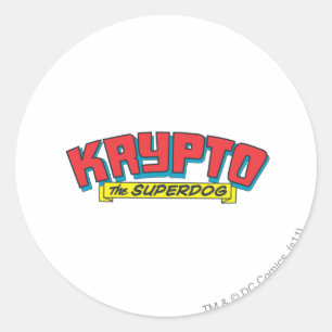 Sticker Rond Krypto, le super-chien