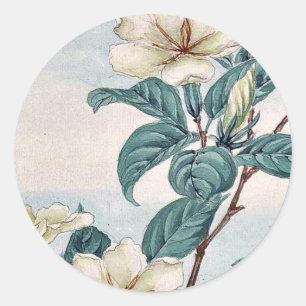 Sticker Rond Kuchi nashi - cape jasmine / par Megata Morikaga U