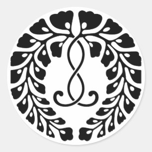 Sticker Rond Kujo wisteria