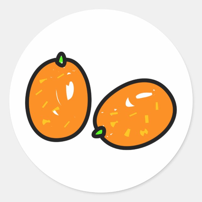 Sticker Rond Kumquat (Devant)