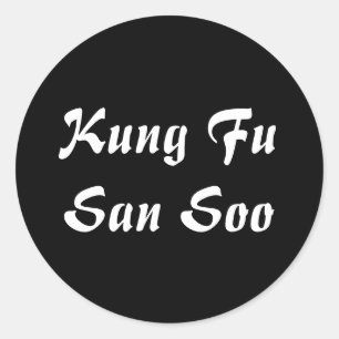Sticker Rond Kung Fu San Soo