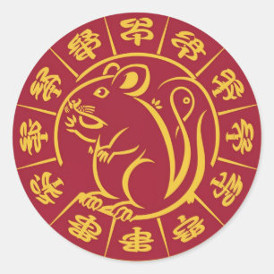 STICKER ROND KUNG HEI FAT CHOI – LE RAT