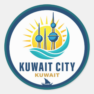 Sticker Rond Kuwait City Kuwait Middle East