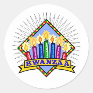 Sticker Rond Kwanzaa