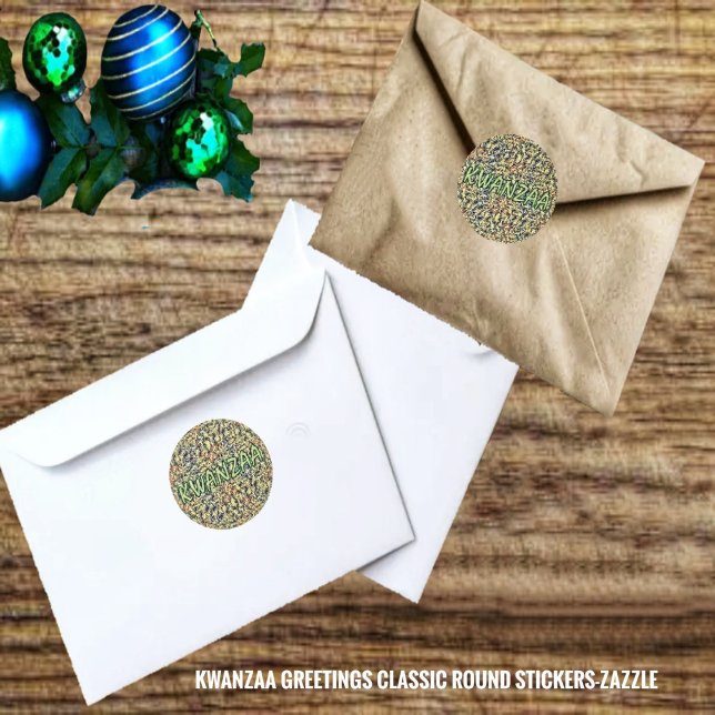 Sticker Rond Kwanzaa (Créateur téléchargé)