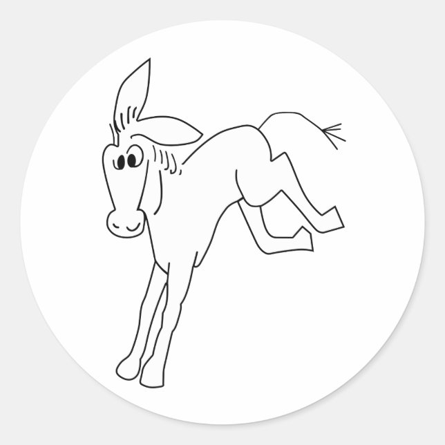 Sticker Rond La 29e flottille de l'U-338 Wild Onager (Devant)