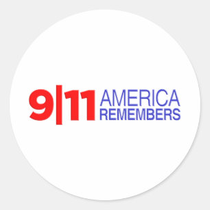 Sticker Rond La 9/11 Amérique se rappelle