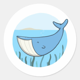 Sticker Rond La baleine
