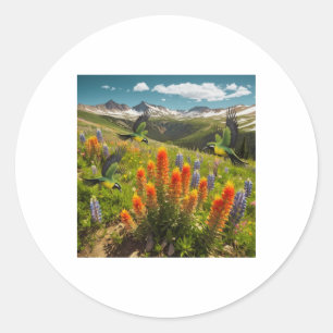 Sticker Rond La Beauté De La Nature