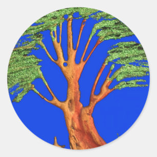 Sticker Rond La beauté de l'acacia en Afrique : Serengeti Seren