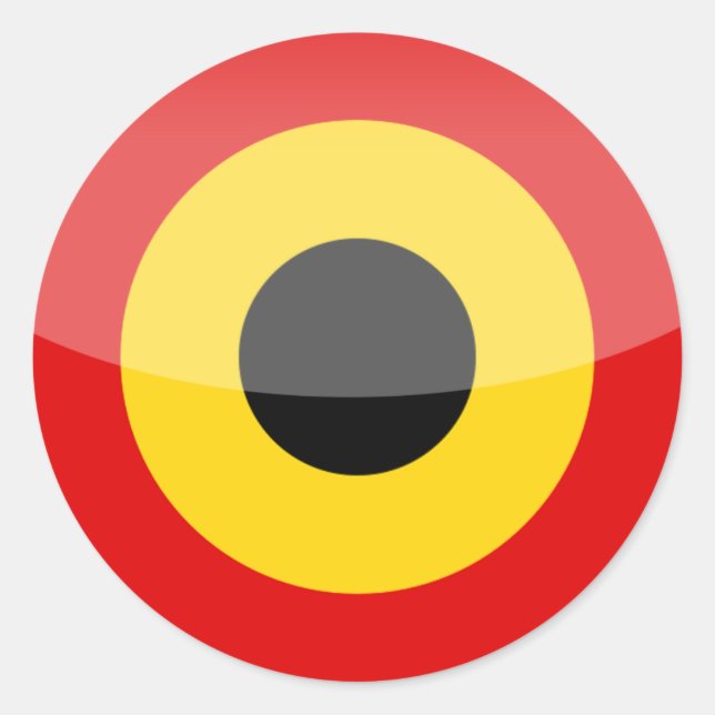 Sticker Rond La Belgique (Devant)