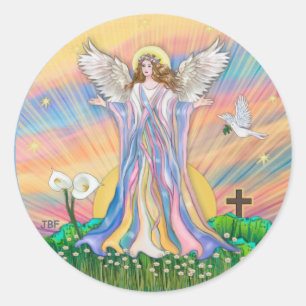 Sticker Rond La bénédiction des anges