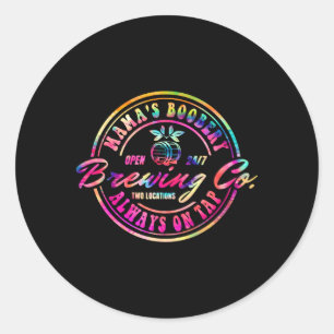Sticker Rond La Booberie De Mama Brasserie D'Allaitement Nouvea