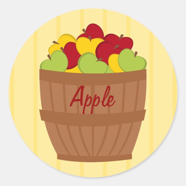 Sticker Rond La boulangerie aux pommes (Devant)