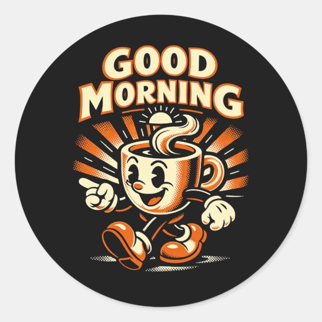 Sticker Rond La Brûlure du Matin (Devant)