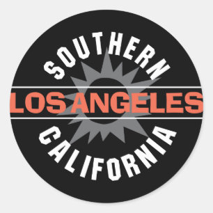 Sticker Rond La Californie du sud - Los Angeles