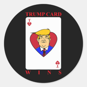 Sticker Rond La carte Trump remporte l'élection présidentielle