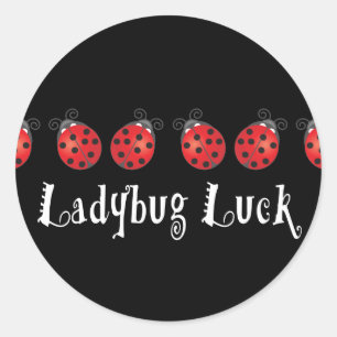 Sticker Rond La chance de Ladybug