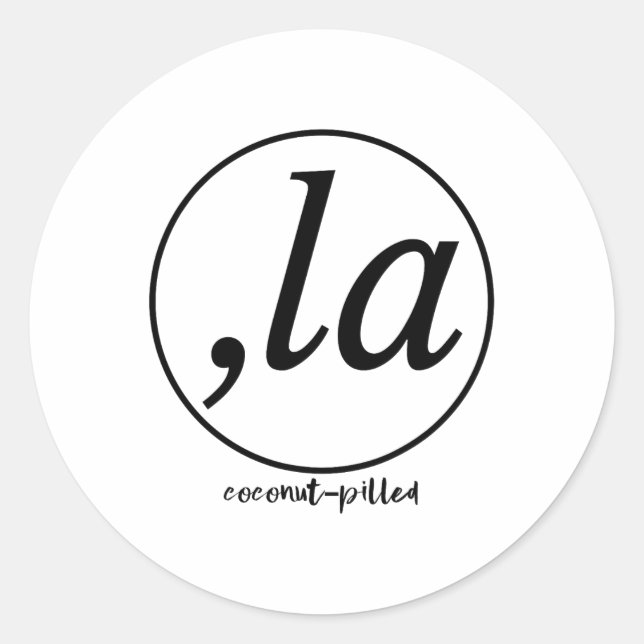 Sticker Rond La Coconut Pill Kamala Harris Femmes (Devant)