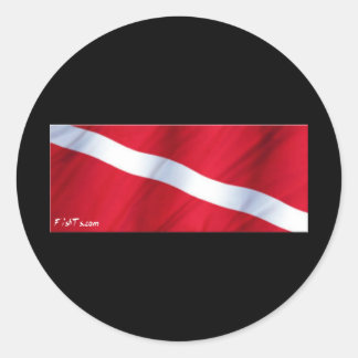 Sticker Rond La collection Dive Flag