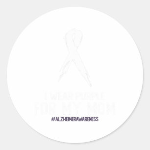 Sticker Rond La conscience de Heimerheimer Je porte le violet p