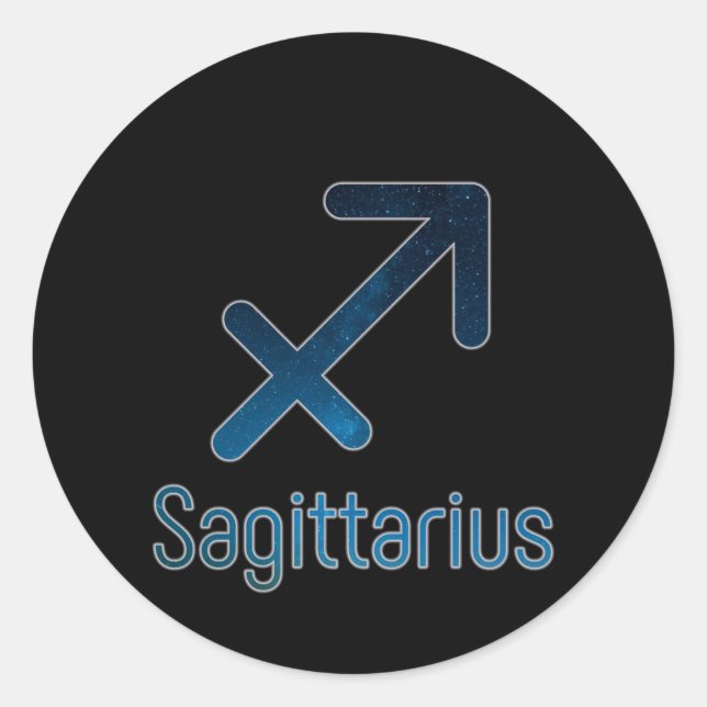 Sticker Rond La constellation du Sagittaire - Galaxie (Devant)