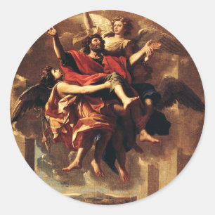 Sticker Rond La Conversion de saint Paul Beaux-Arts