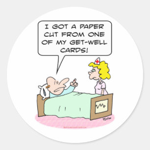 Sticker Rond la coupe de papier obtiennent les cartes bonnes