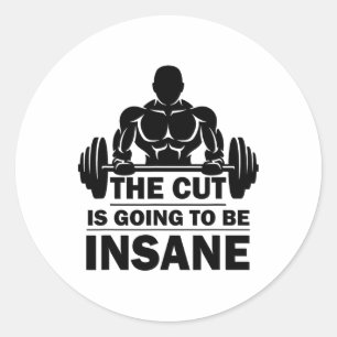 Sticker Rond La Coupe Va Être Dingue Fitness 1