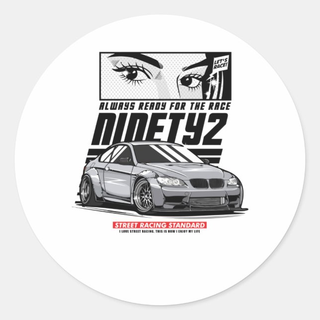 Sticker Rond La Course d'Always (Devant)