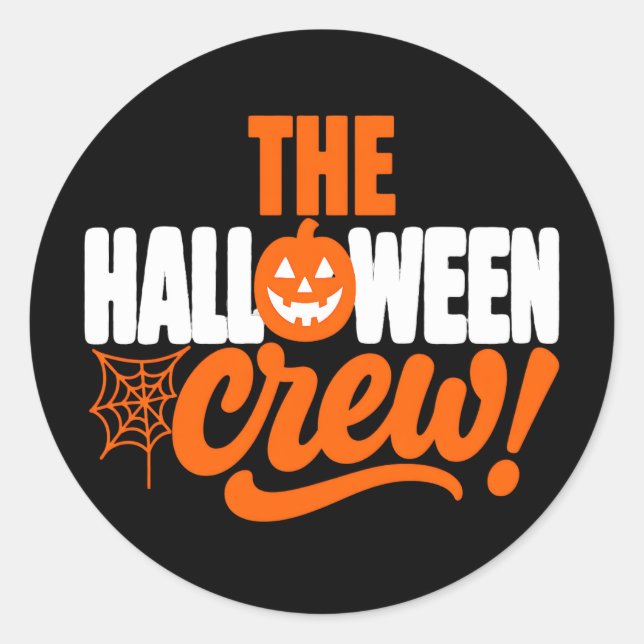 Sticker Rond La création de l'équipe d'Halloween (Devant)