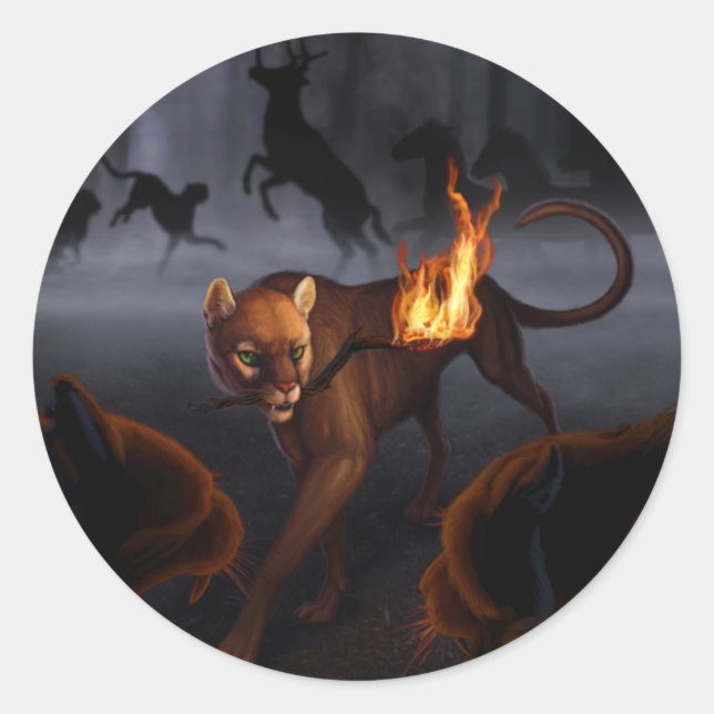 Sticker Rond La créature de Ratha (Devant)