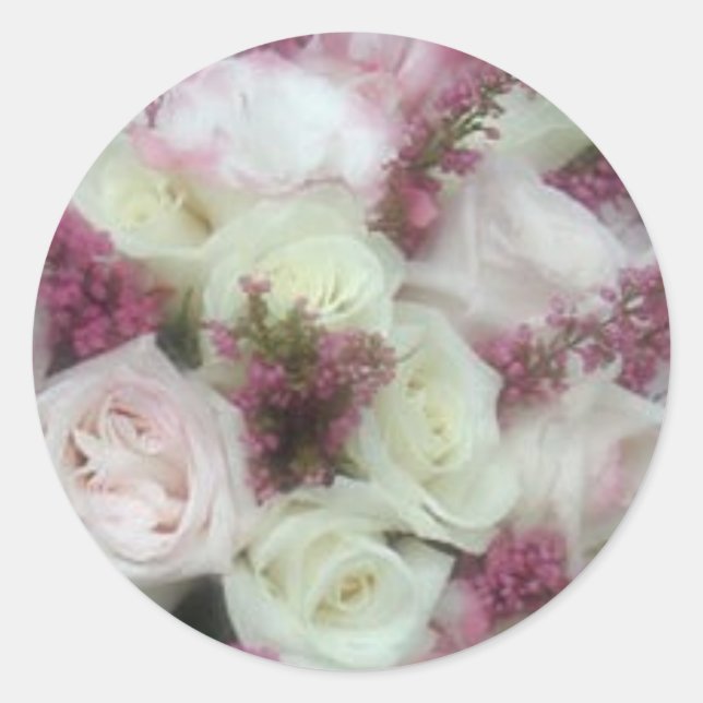 Sticker Rond La crème et pâlissent - des joints d'enveloppe de (Devant)