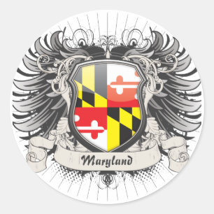 Sticker Rond La crête du Maryland