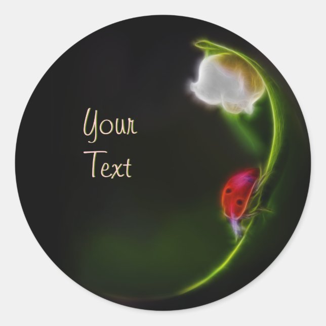 Sticker Rond La Dame de la Vallée (Devant)