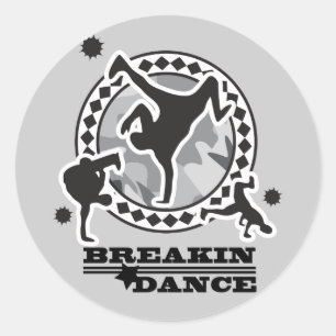 STICKER ROND LA DANSE DE BREAKIN