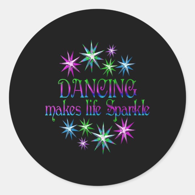 Sticker Rond La Danse Favorise La Vie (Devant)