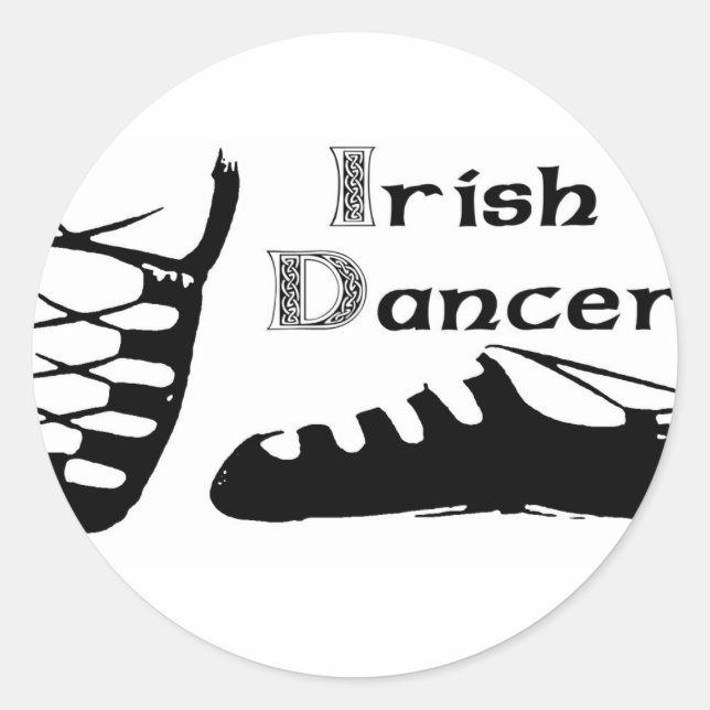 Sticker Rond La danseuse irlandaise Ghillies (Devant)