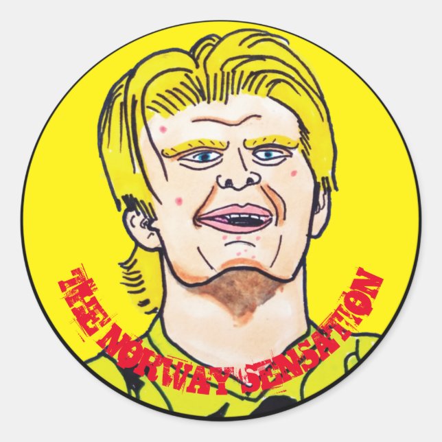 Sticker Rond La détection norvégienne (Devant)