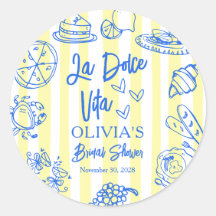 La Dolce Vita Rayures Lemon Italian Enterrement de